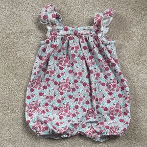 Baby Gap Floral Baby Bubble Romper 6-9 months